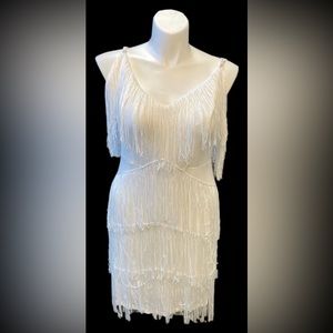 White flapper style dress